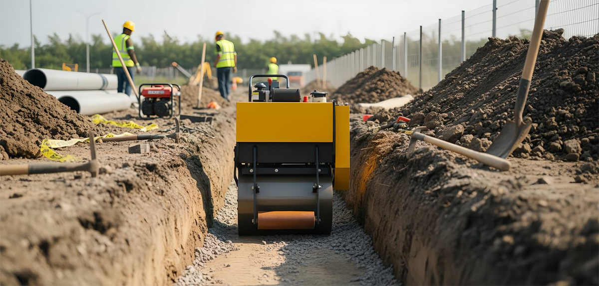 Walk-behind Single Drum Road Roller
