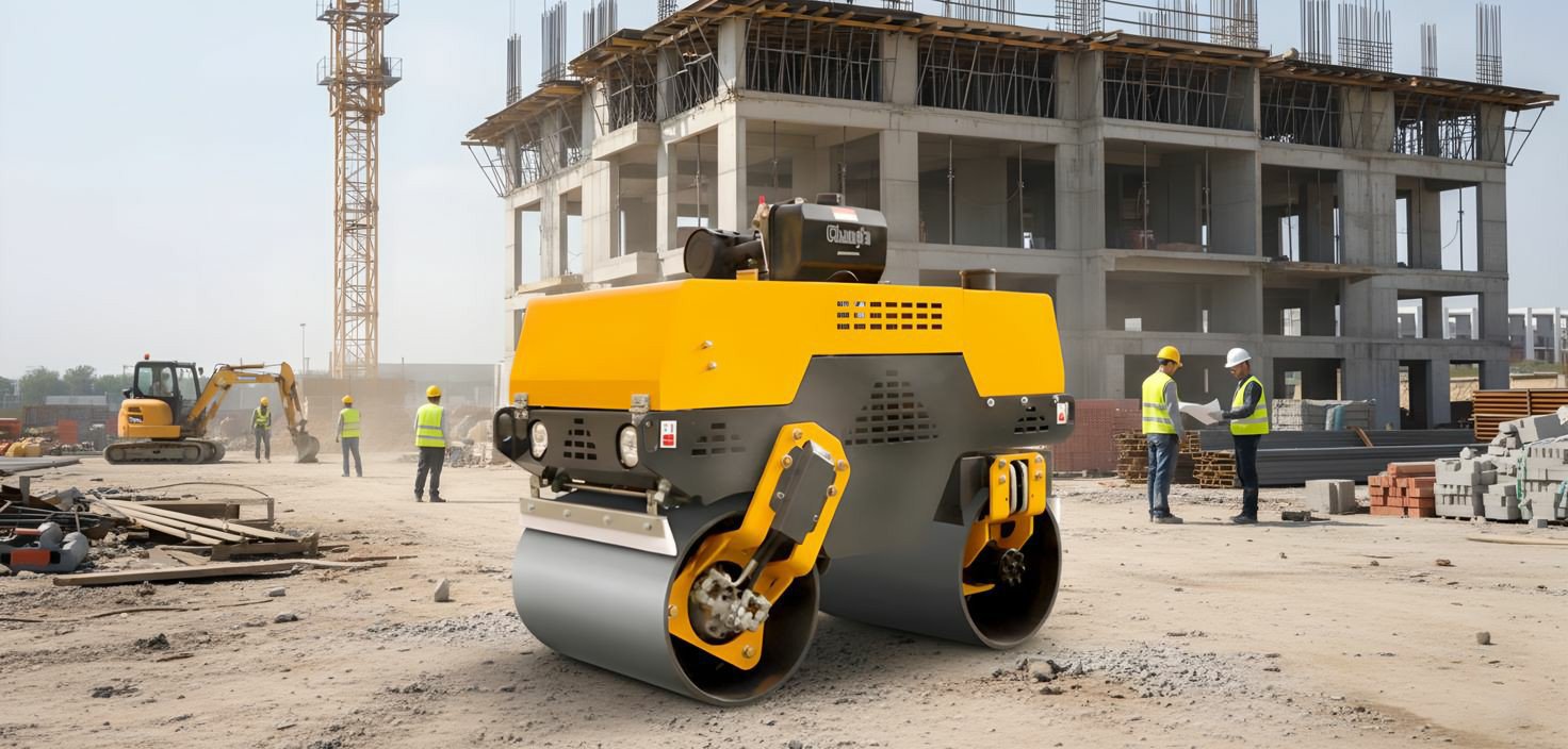 Walk-behind Double Drum Road Roller