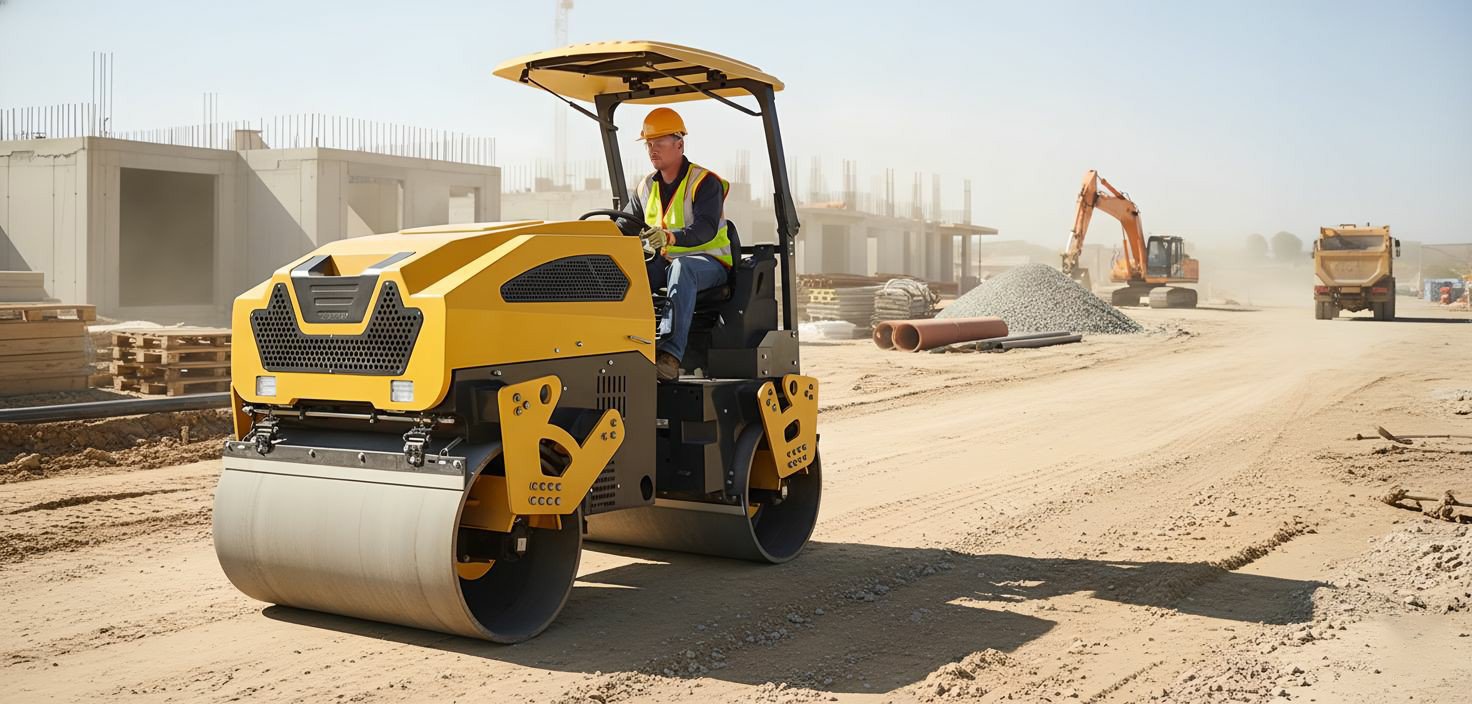 3T Double Drum Road Roller