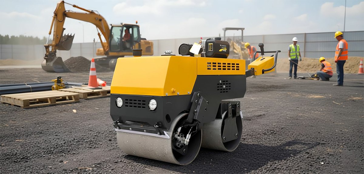 Walk-behind Full Hydraulic Double Drum Road Roller