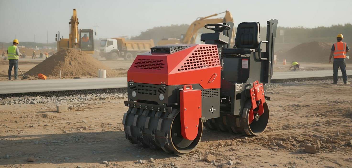 Walk-behind Double Drum Road Roller