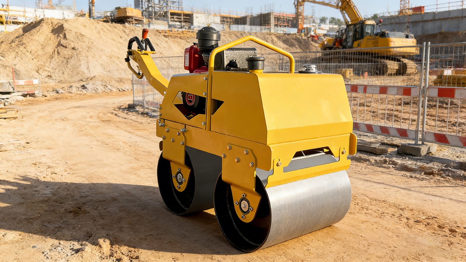 Walk-behind Double Drum Road Roller