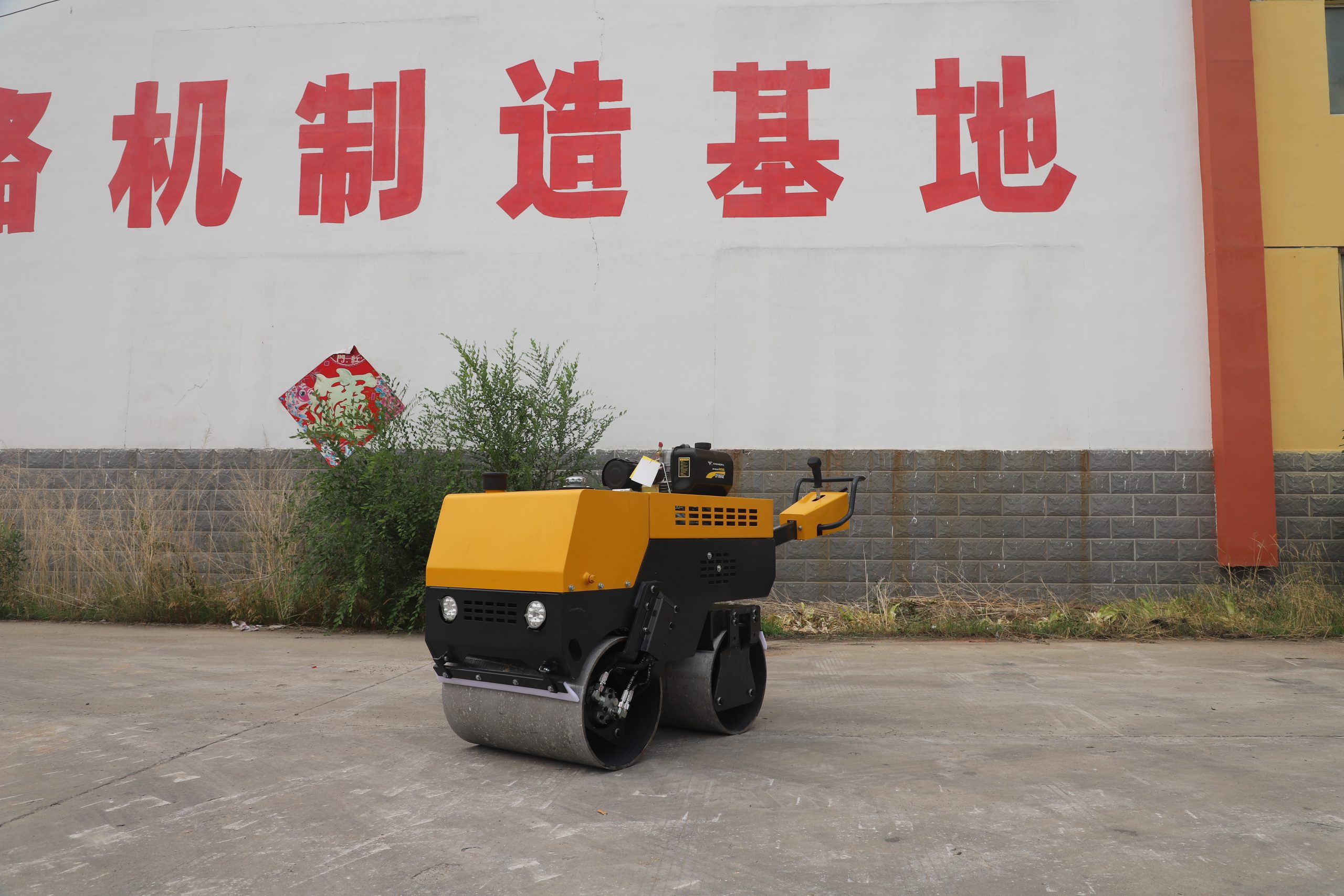 LX008JS 800 kg Fully Hydraulic Walk-Behind Double Drum Roller - Image 2
