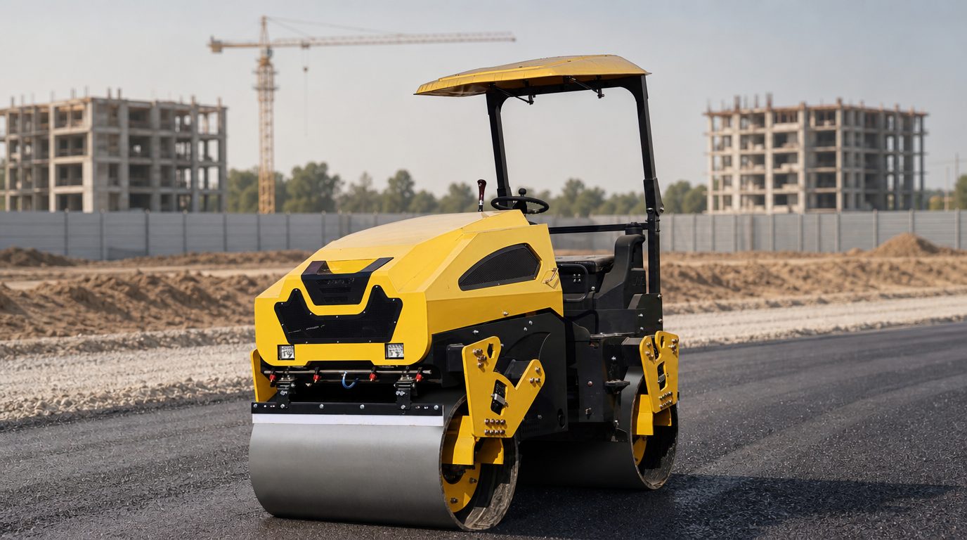 LUXIN LX35JS 3.5-Ton High-Frequency Double Drum Vibratory Roller - Image 3