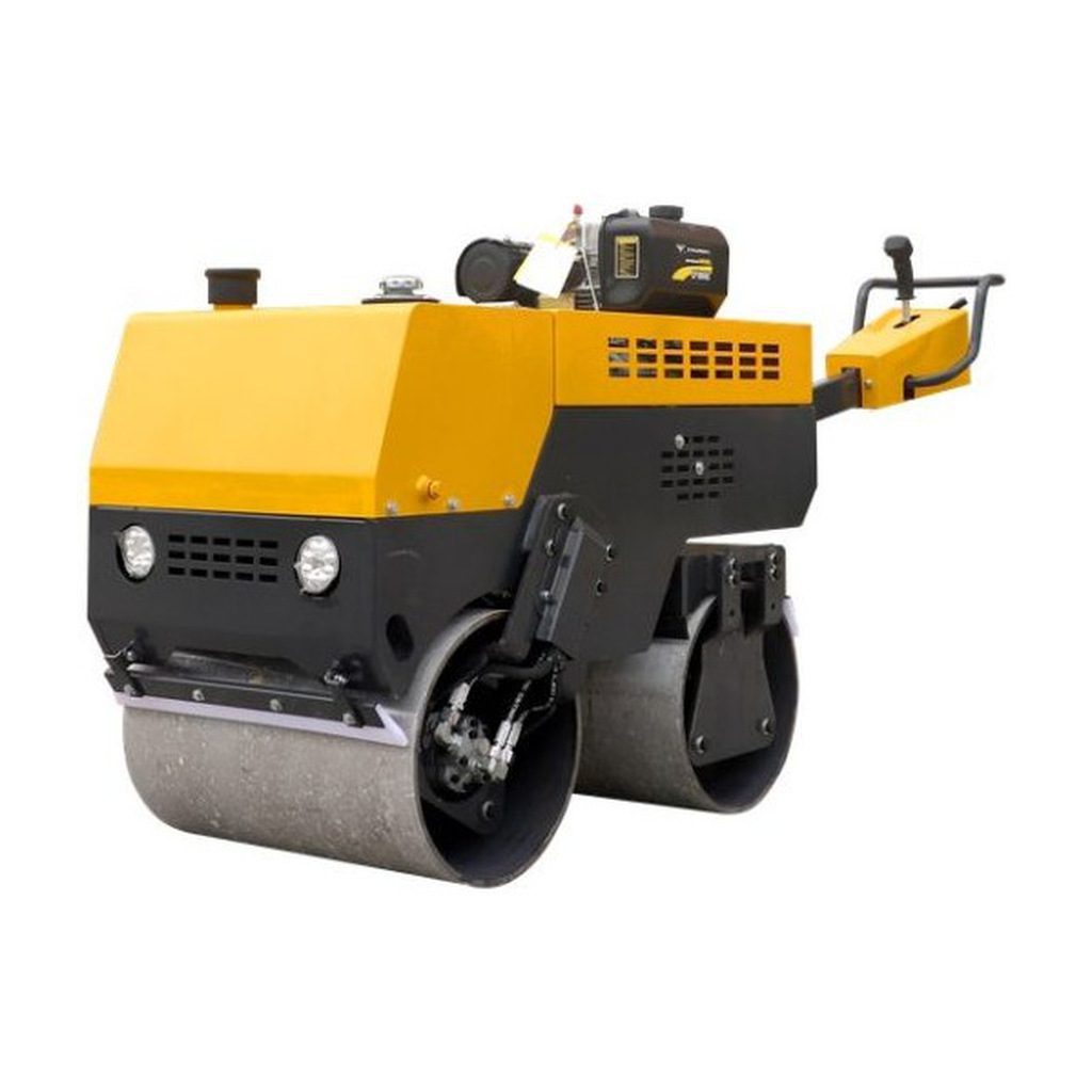 LUXIN LX008JS 0.8-Ton Fully Hydraulic Walk-Behind Double Drum Vibratory Roller