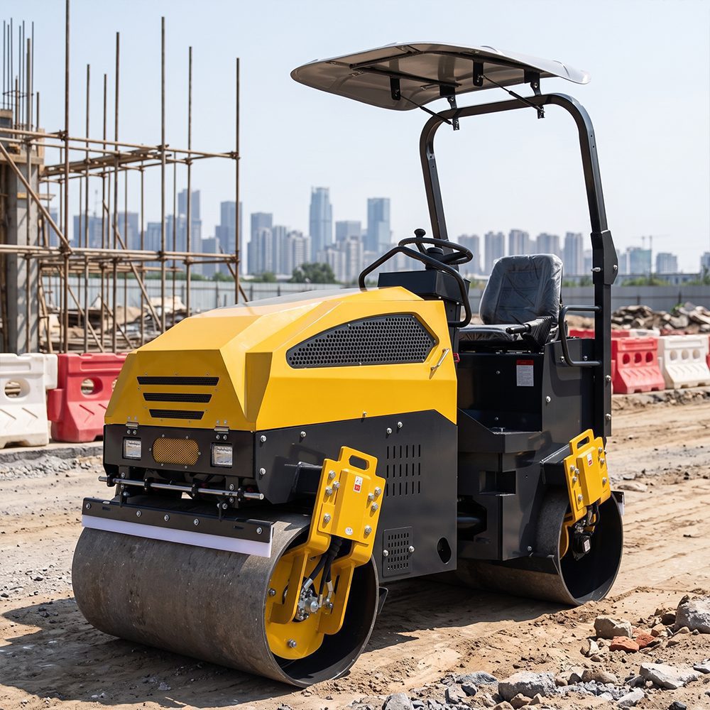 LUXIN LX25JS 2.5-Ton Fully Hydraulic Double Drum Vibratory Roller - Image 7