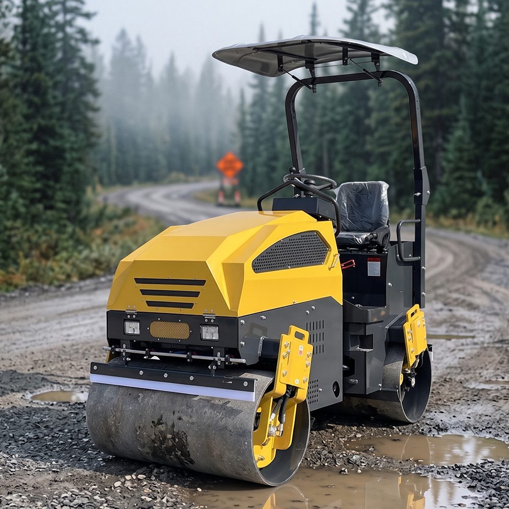 LUXIN LX25JS 2.5-Ton Fully Hydraulic Double Drum Vibratory Roller - Image 3