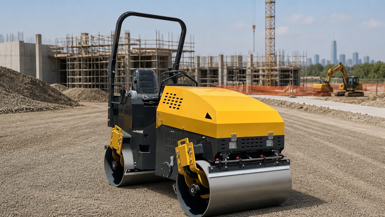 LUXIN 3-Ton Double Drum Vibratory Roller - Image 2