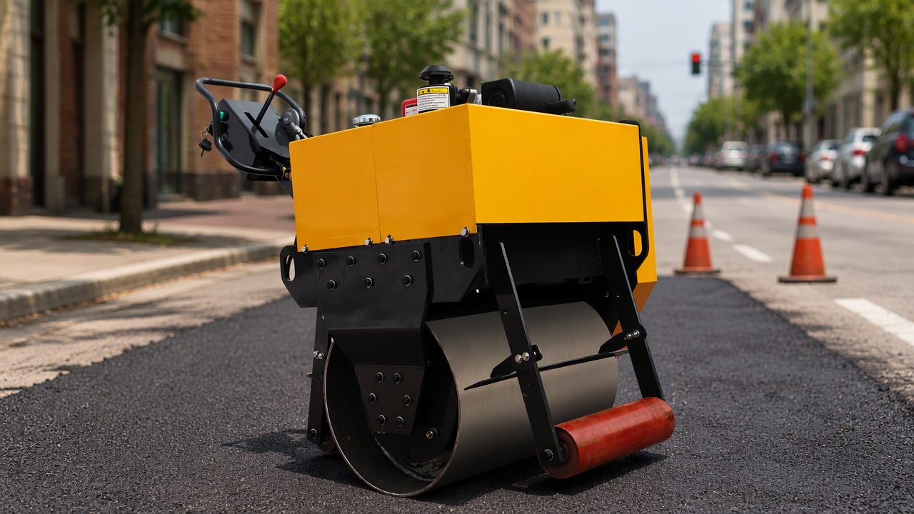 LUXIN LX035JS 0.35-Ton Walk-Behind Single Drum Vibratory Roller - Image 2