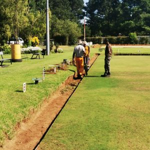 pexels-photo-38532920-38532920 Gardeners maintain a sunny park landscape with green grass and lush trees. Perfect day outdoors.